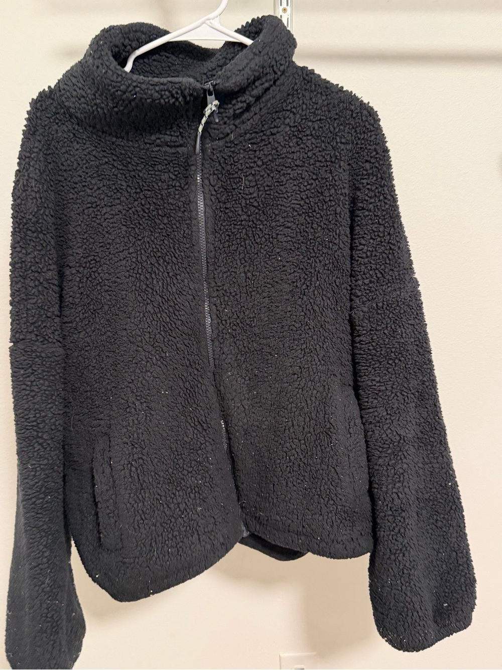 American Eagle Outfitters Black Sherpa Jacket
